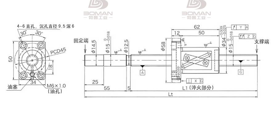 KURODA GG1520AS-BALR-1300A 黑田精工丝杆的价格