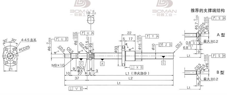 KURODA DP1002JS-HDNR-0320B-C3F 黑田滚珠丝杠更换滚珠方法